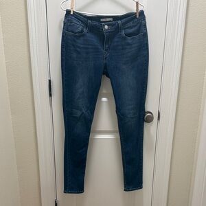 Women's Dark Blue Skinny Stretch Jeans